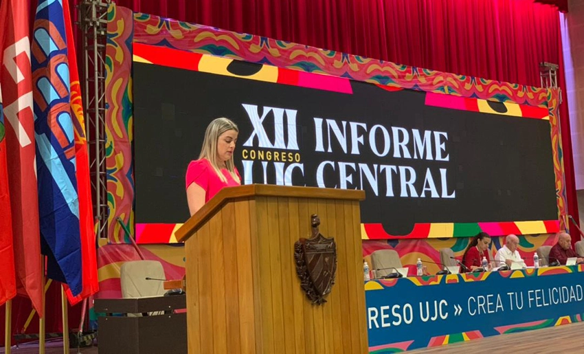 Inauguración del XII Congreso de la UJC, Cuba