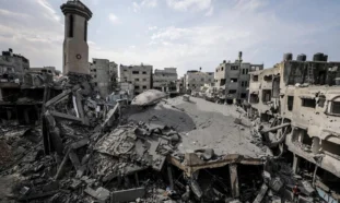Gaza, destrucción de viviendas