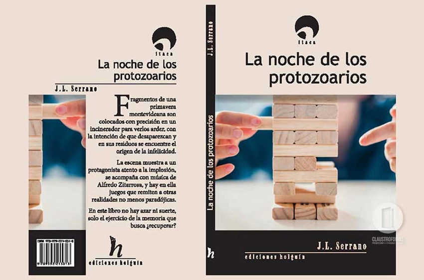 Portada de libro de José Luis Serrano, escritor cubano