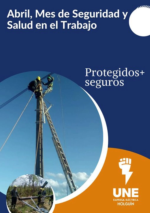 Cartel, prevención de accidentes eléctricos, Holguín