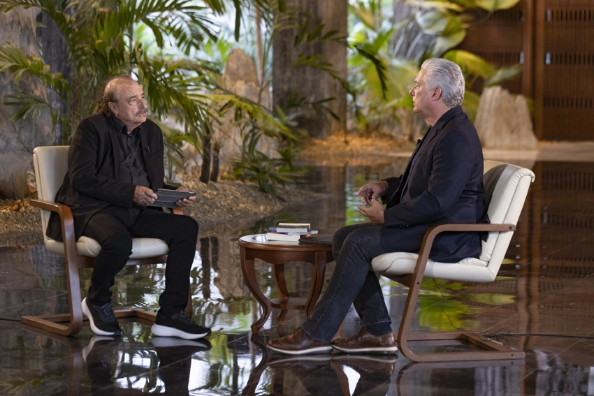 Ignacio Ramonet y Miguel Díaz-Canel