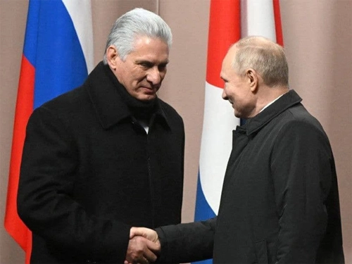 Presidentes de Cuba y Rusia