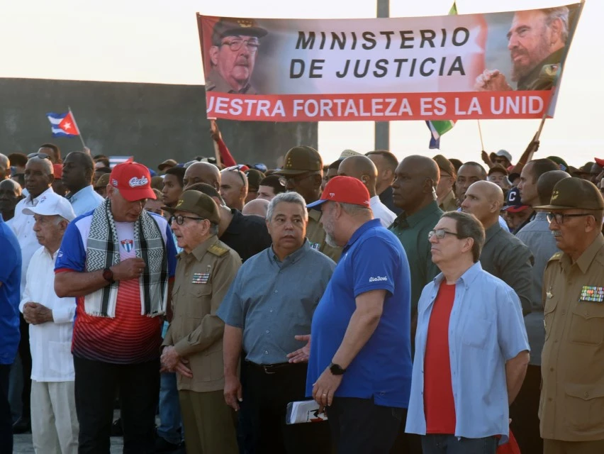 Raúl Castro, Miguel Díaz-Canel, desfile, 1 de Mayo, Cuba