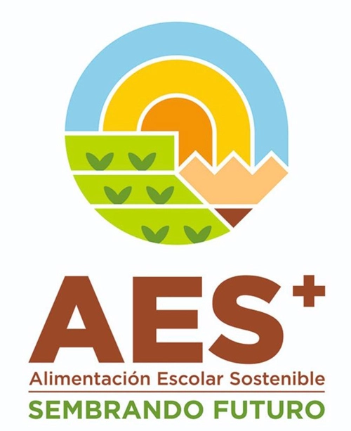 Logo, AES+, alimentación escolar, Holguín