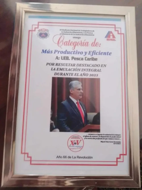 Recibe Pesca Caribe condición de colectivo Más Productivo 0