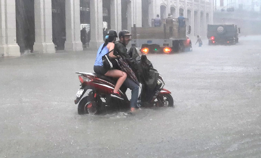 LLuvias, inuncaciones, LA Habana, Cuba