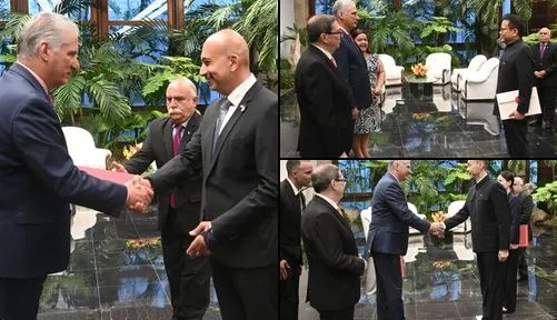 Miguel Díaz-Canel, presidente, Cuba, recibimiento, nuevos embajadores