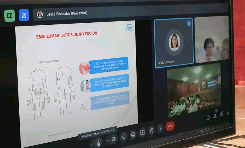 Preparación para aplicación de Emicizumab, Holguín