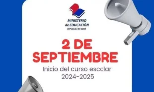 Postal del Ministerio de Educación, 2 de septiembre nuevo curso escolar.