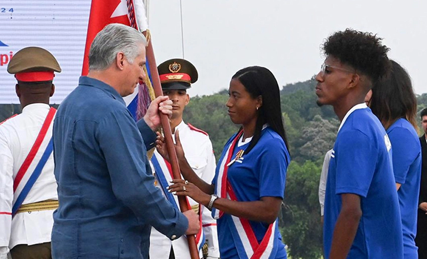 Miguel Díaz-Canel, delegación cubana paralímpica