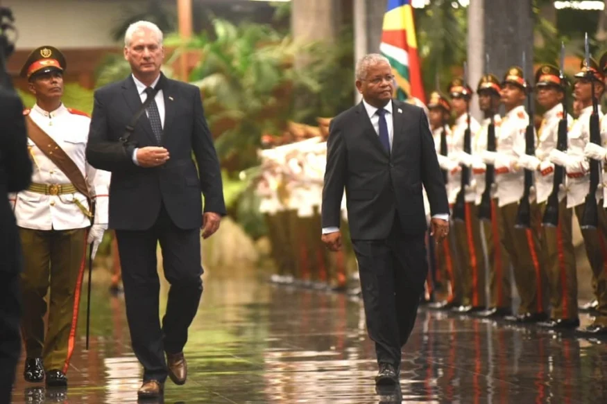 presidente, Miguel Díaz-Canel, homólogo, Seychelles, Wavel Ramkalawan, visita oficial, La Habana, Cuba