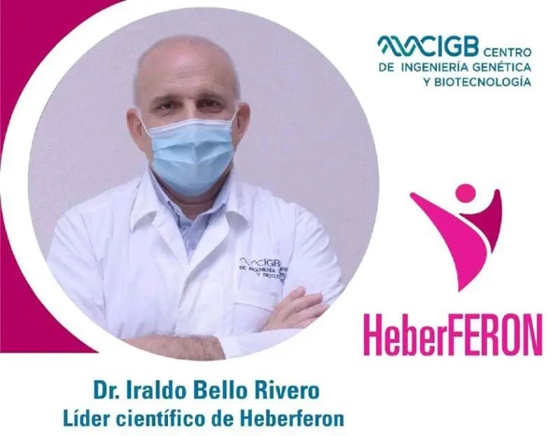 Doctor Iraldo Bello Rivero, líder del HeberFERON, salud, Holguín, Cuba