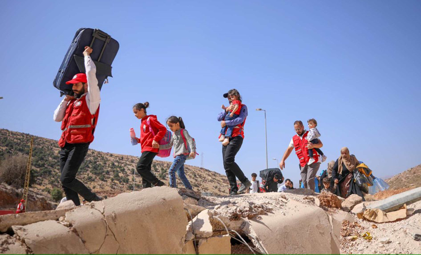 Personas desplazadas, Líbano, ataque de Israel