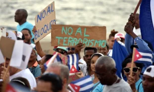 Cuba, marcha contra hostilidad de EEUU
