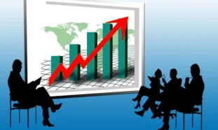Gráfica economía ascendente