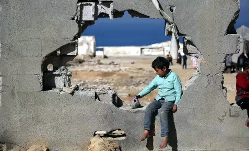 Niño palestino, ofensiva israelí