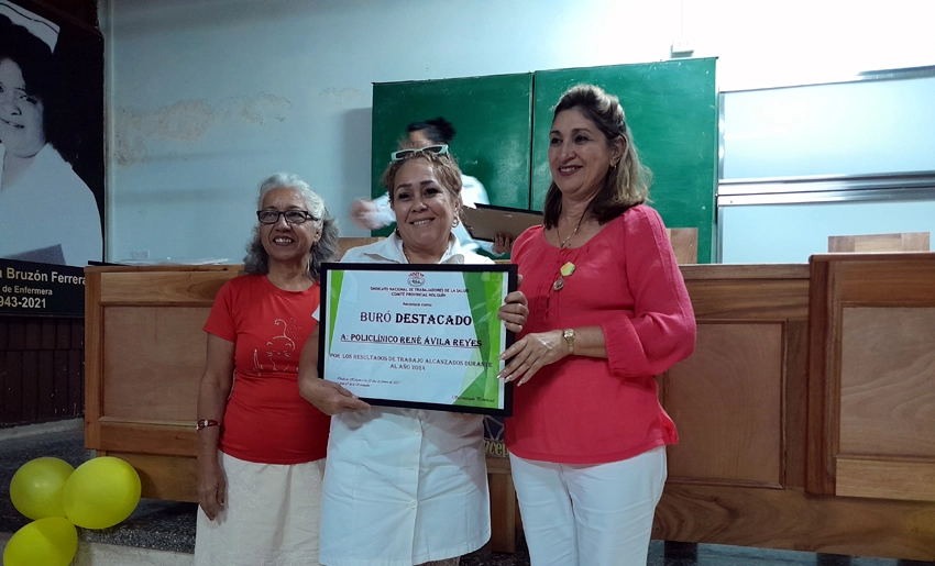 Reconocimiento sindical, Salud, Holguín