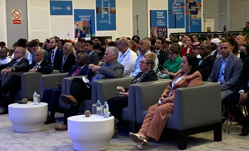 Miguel Díaz-Canel en Cumbre Mundial UIT
