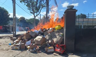 Quema de basura ilegal, desechos