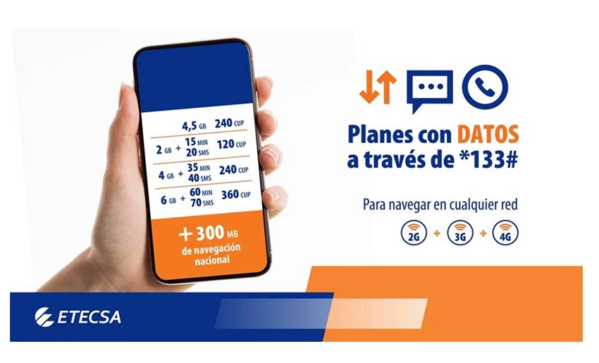 Etecsa, planes con Datos