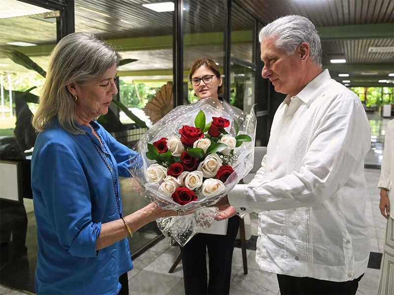 princesa, Carolina de Mónaco, encuentro, Miguel Díaz-Canel