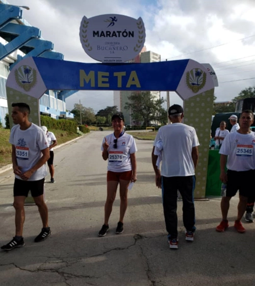 Dania participando en un maratón, Holguín