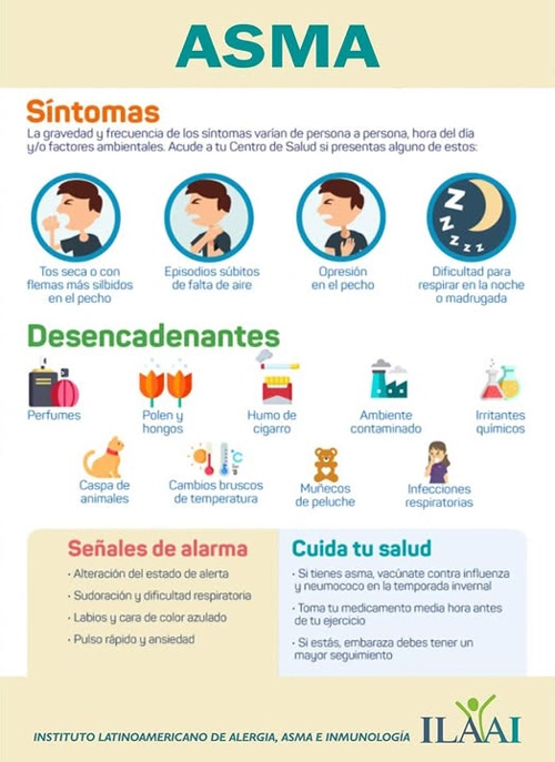 Infografía sobre asma