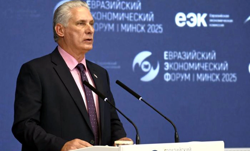Díaz-Canel en Consejo Supremo Económico Euroasiático