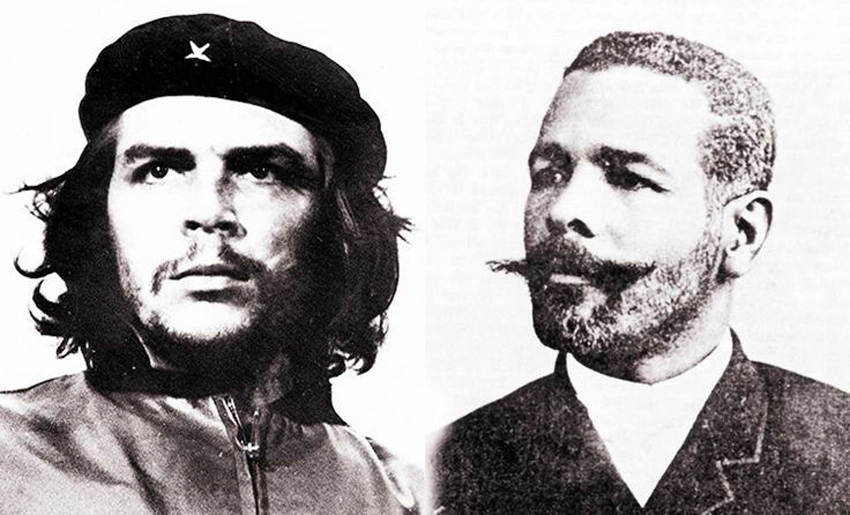 Ernesto Che Guevra y Antonio Maceo