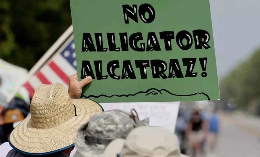Protestas contra centro de detención, Florida