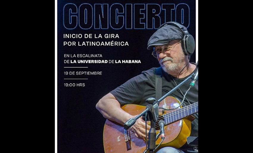 Cartel, concierto de Silvio Rodríguez
