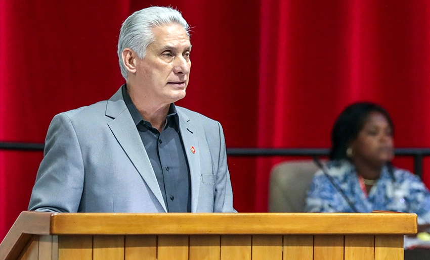 Díaz-Canel en clausura de sesiones, Parlamento