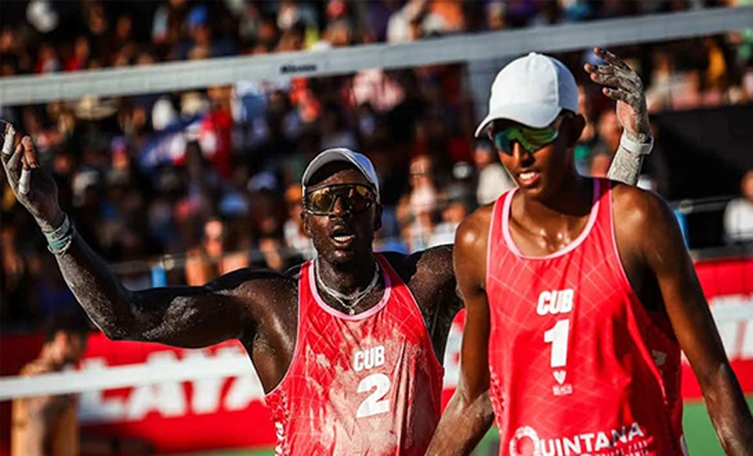 El dueto cubano de Noslen Díaz y Jorge Luis Alayo, Voleibol de Playa