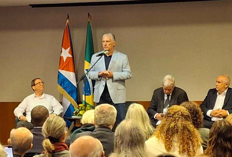 Miguel Díaz-Canel, presidente, Cuba, encuentro, Brasil, solidaridad