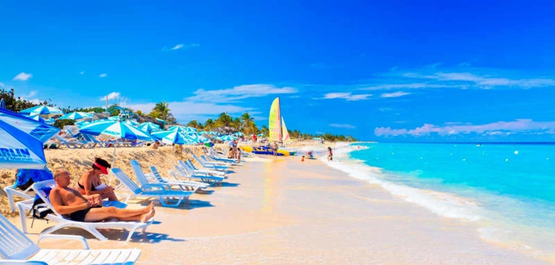 playa Varadero, Cuba, industria turística, turismo