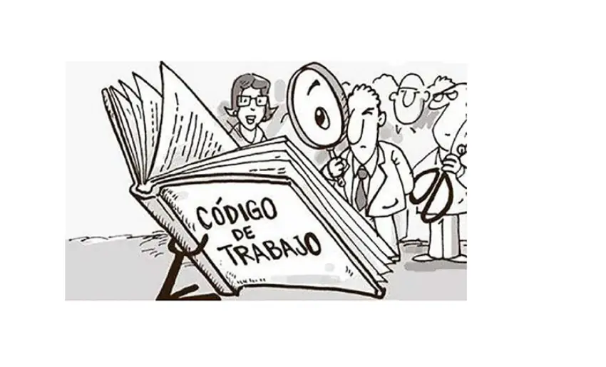 Caricatura del código de trabajo en cuba