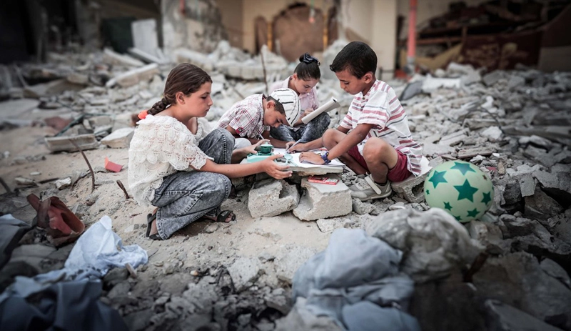 niños, Gaza, invasión israelí