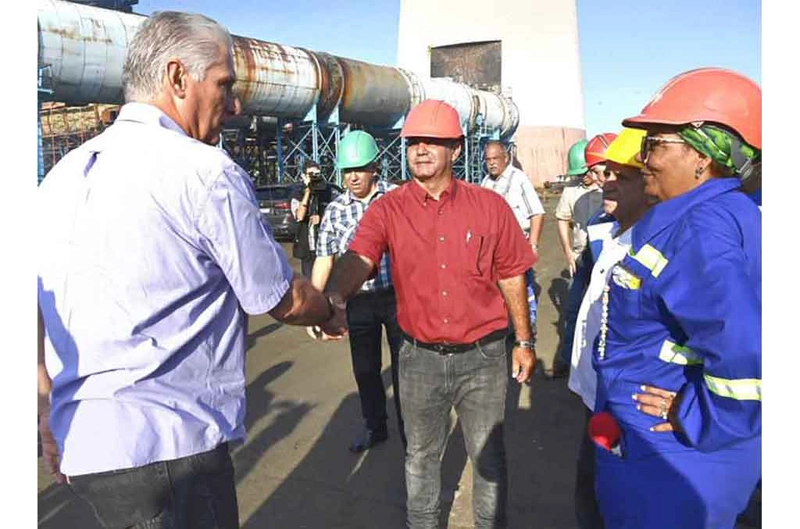 visita, termoeléctrica, Mayabeque, presidente, Miguel Díaz-Canel