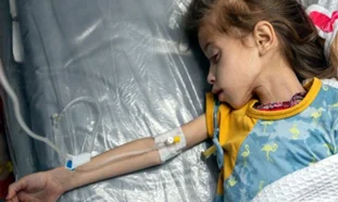 Gaza, niña, desnutrición