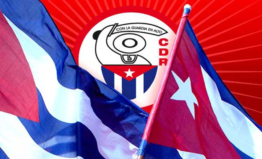 Banderas cubanas, logo de los CDR