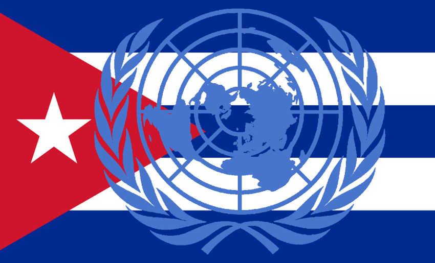 Bandera Cuba, ONU