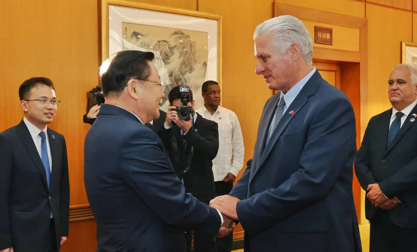 Díaz-Canel finaliza visita a China