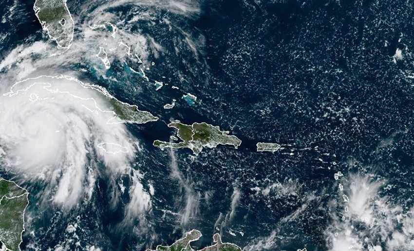 Imagen del ciclón Ian en Cuba