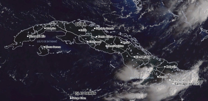 lluvias, Instituto de Meteorología, pronostica, Oriente, Centro, Cuba, lunes