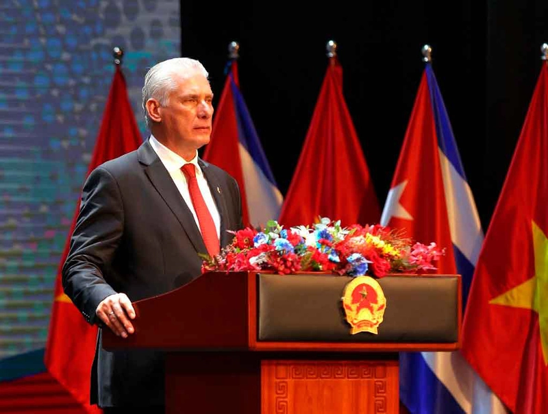 relación excepcional, exalta, Miguel Díaz-Canel, Díaz-Canel, Cuba, Vietnam