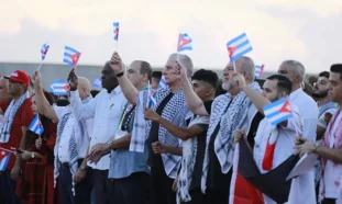 Acto de solidaridad con Palestina, Cuba