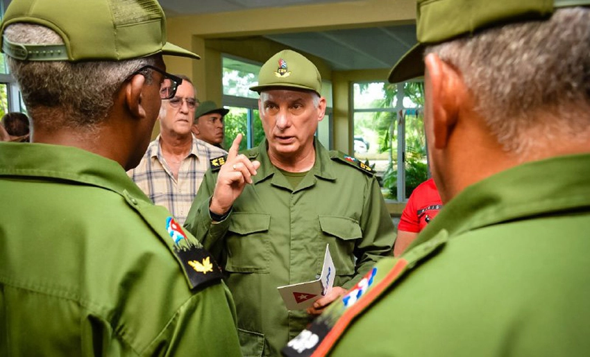 Visita Díaz-Canel a Holguín tras paso de Melissa
