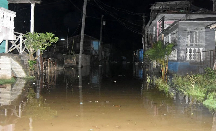 Crecida de río en Moa
