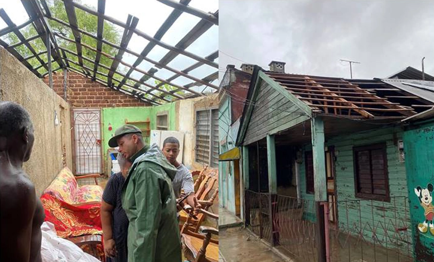 Daños en viviendas en Urbano Noris tras Melissa