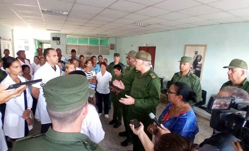 Díaz-Canel en Sagua de Tánamo, Holguín